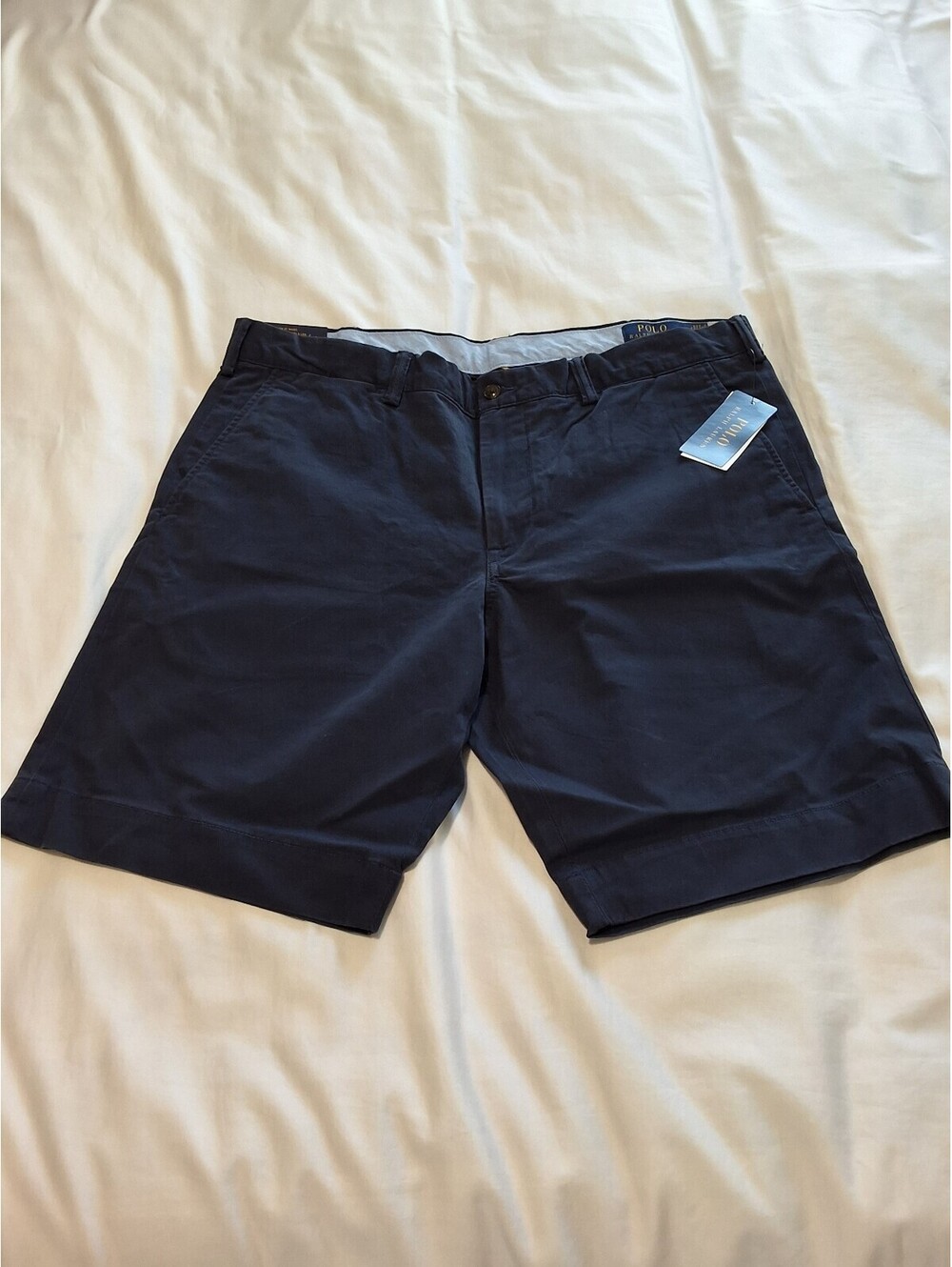 Polo Ralph Lauren Stretch Slim Fit Navy Blue Shorts Size 36